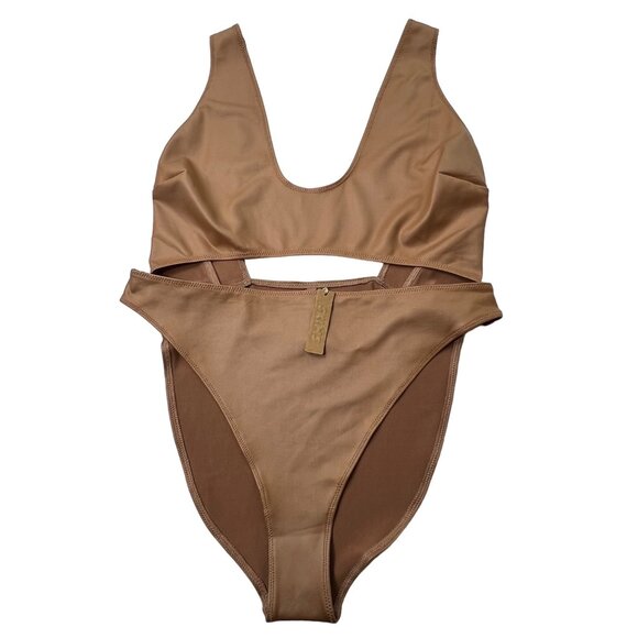 SKIMS Wet Jersey Cutout Bodysuit Sienna Womens 2X - Picture 2 of 12